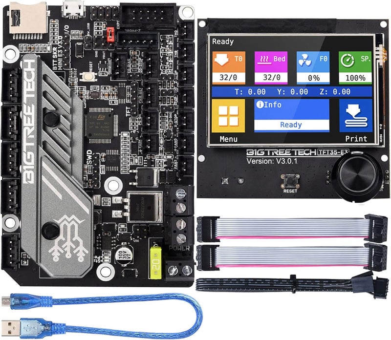 BigTreeTech SKR Mini E3 V3.0 Control Board + TFT35 E3 V3.0.1 Graphic Smart Display Panel Board New Upgrade 3D Printer Parts for Ender 3, Ender3 Pro, Ender 3 V2 - Image 1